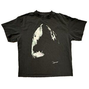 Represent England Mens Black Shark Graphic T Shirt Large Streetwear